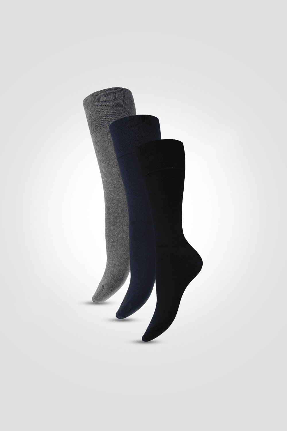 IOMI - 3 גרבי סוכרת לגברים שחור/נייבי/אפור 39-45 - MASHBIR//365