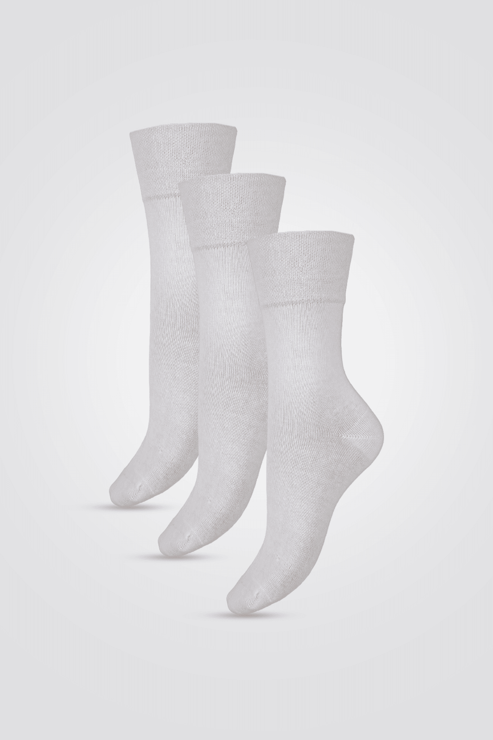 IOMI - 3 גרבי סוכרת לנשים בצבע לבן - MASHBIR//365