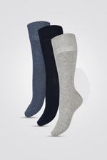 IOMI - 3 גרבי סוכרת לנשים כחול-אפור - MASHBIR//365