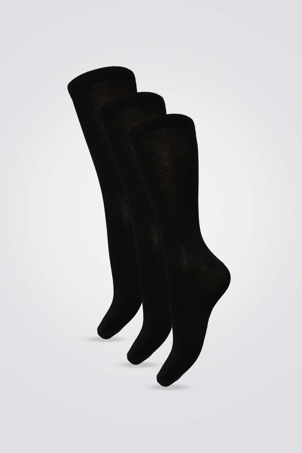 SRIGAMISH - 3 זוגות גרבי גברים שחורות - MASHBIR//365