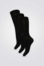 SRIGAMISH - 3 זוגות גרבי גברים שחורות - MASHBIR//365