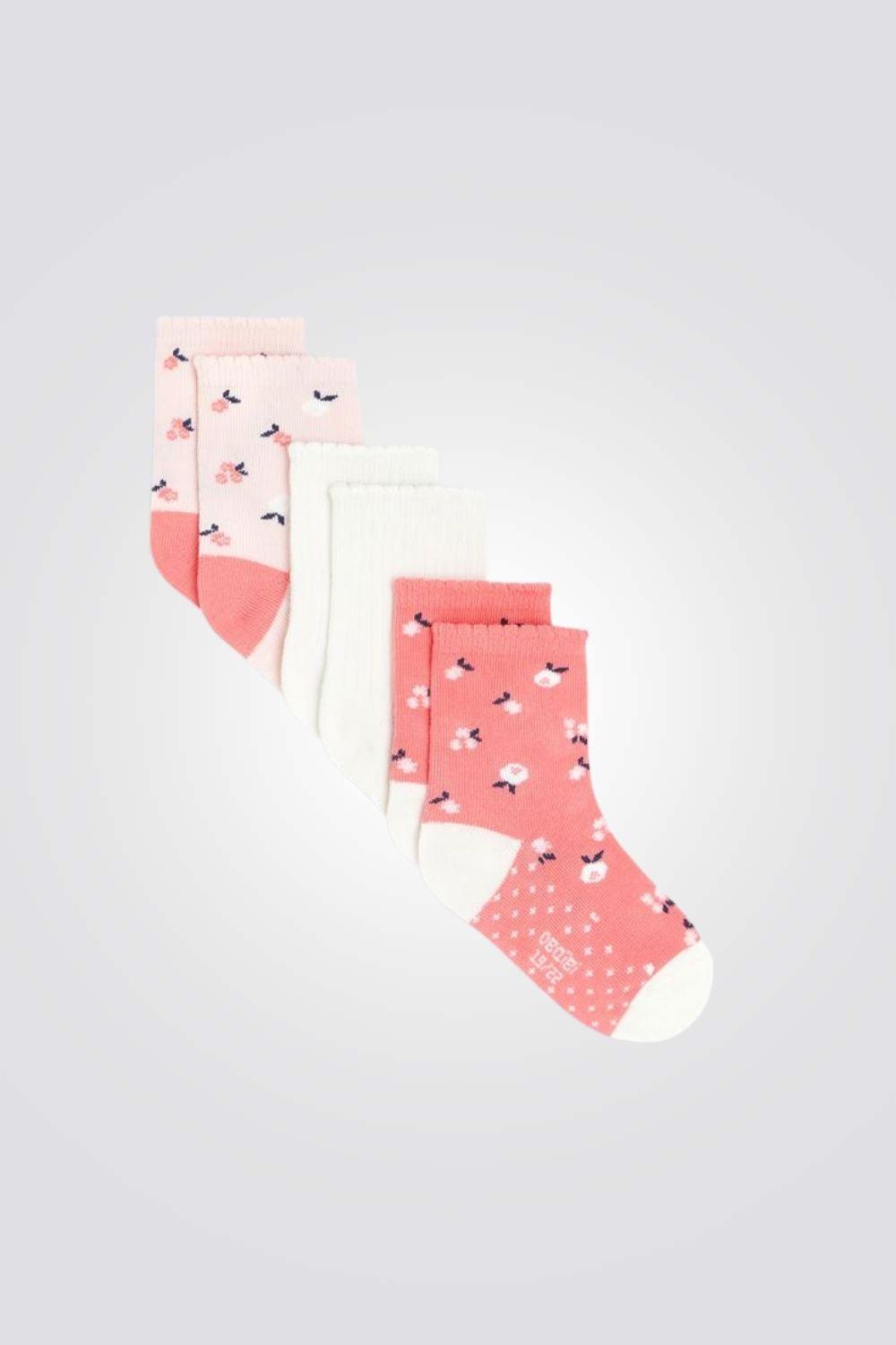 OBAIBI - 3 זוגות גרביים פרחוניים - MASHBIR//365