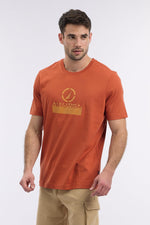 טישירט בהדפס לוגו בצבע כתום - MASHBIR//365