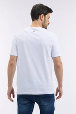 טישירט עם צווארון HIGE NECK בצבע לבן - MASHBIR//365