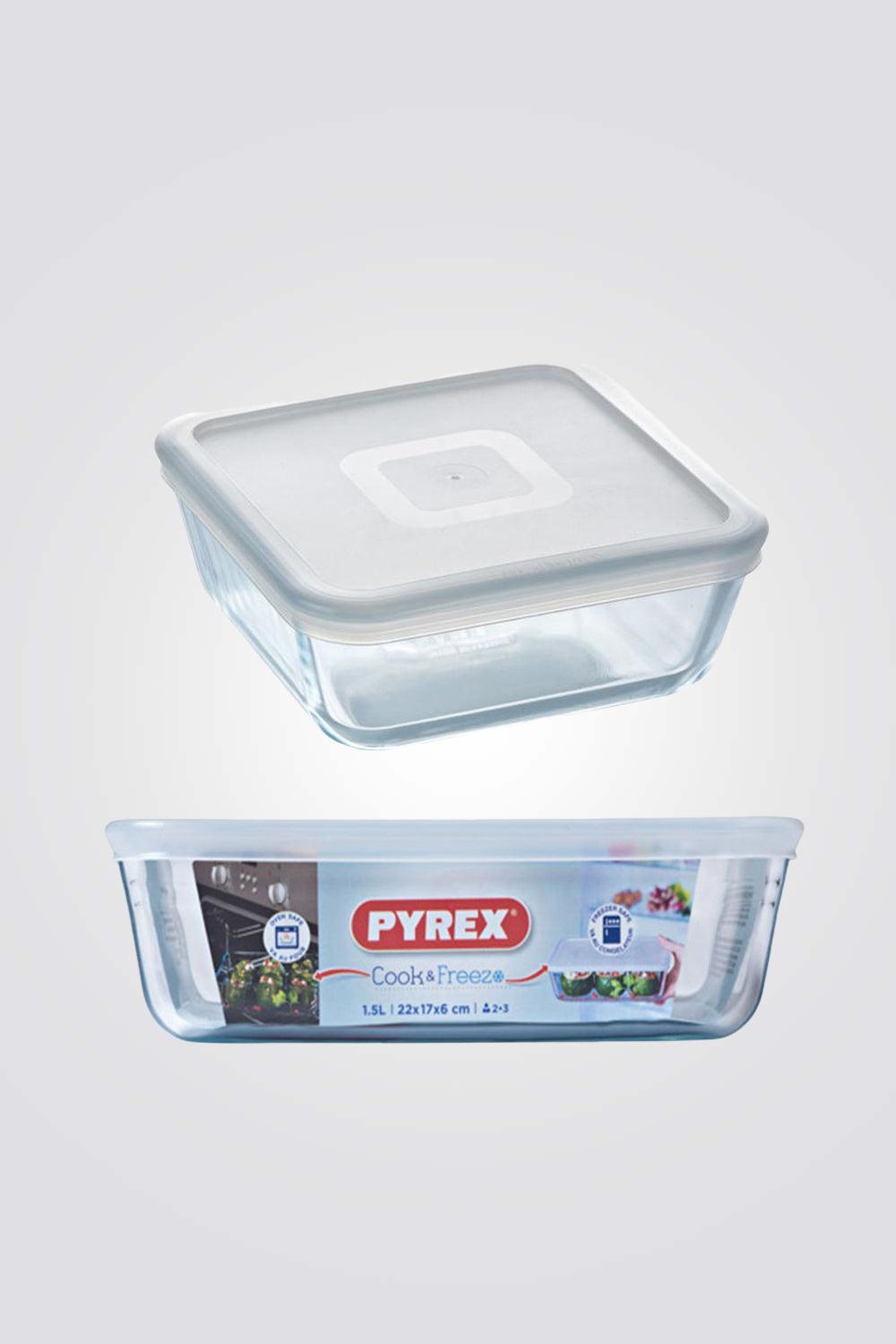 כלי איכסון מרובע + מכסה 0.85 ליטר לבן - MASHBIR//365