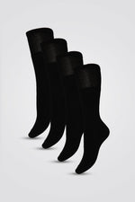 DELTA - 4 זוגות גרבי צבא/עבודה שחור - MASHBIR//365