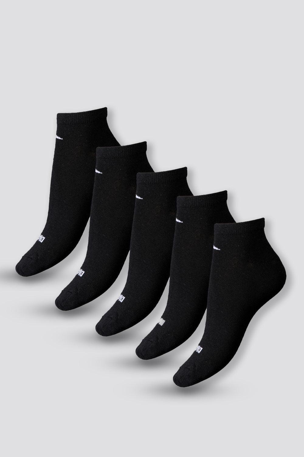 DIADORA - 5 זוגות גרביים אורך קצר 41-46 שחור/לבן - MASHBIR//365