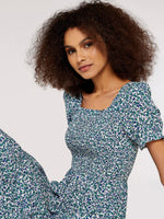 שמלת מקסי פרחונית בצבע כחול - MASHBIR//365