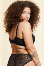 חזיית תחרה ללא ריפוד PANAMA שחורה - MASHBIR//365