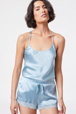 גופיית משי PEARLY תכלת - MASHBIR//365