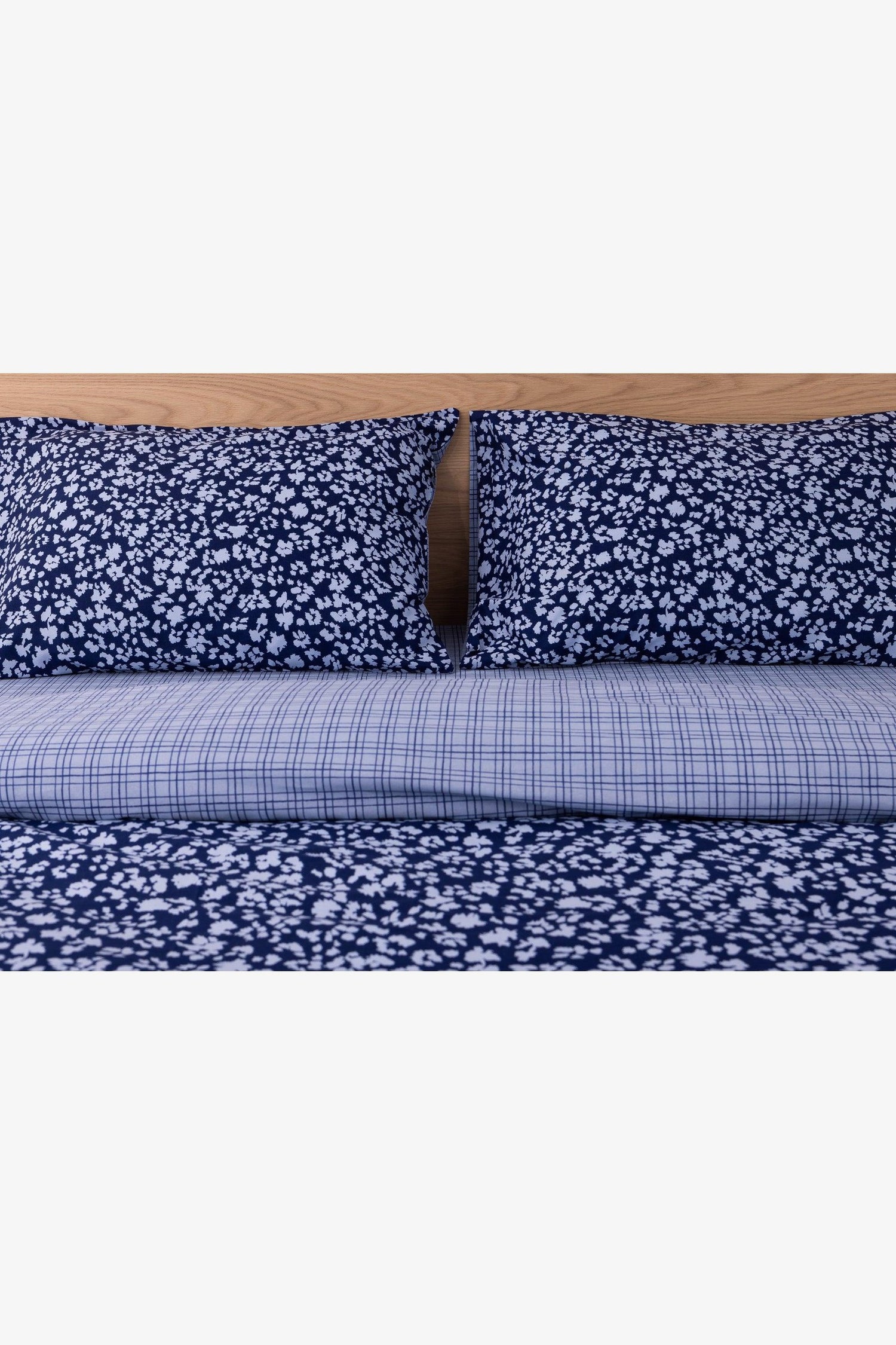 סט מצעים 160/200 פרחוני כותנה למיטה זוגית - MASHBIR//365