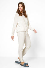 מכנס אריג דק מנג'ט קרם - MASHBIR//365