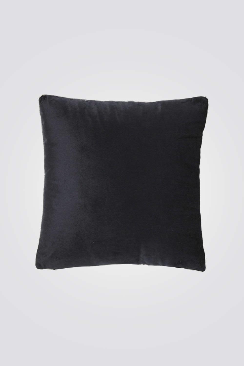 כרית נוי קטיפה חלקה דגם SOFTY שחור - MASHBIR//365