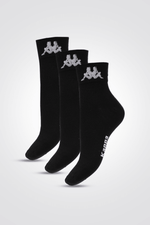 שלישיית גרביים באורך קצר לגברים צבע שחור - MASHBIR//365