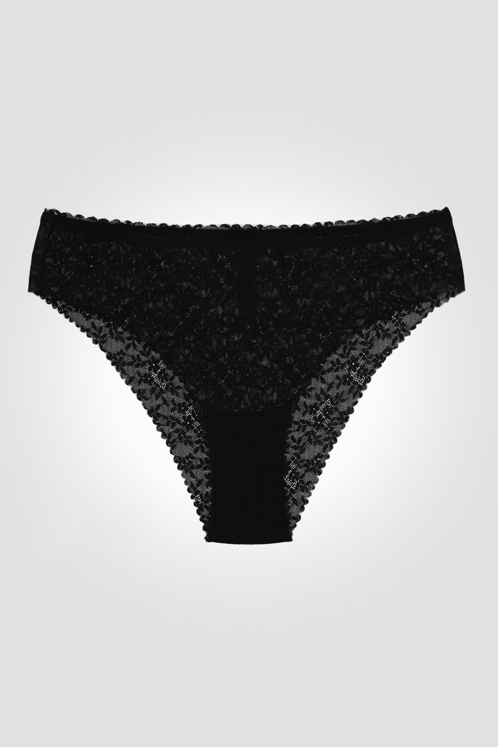 תחתוני מיני ריב תחרה 720 STRETCH בצבע שחור - MASHBIR//365