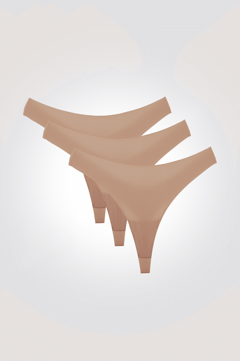 שלישיית תחתוני חוטיני NO SHOW בצבע ניוד - MASHBIR//365