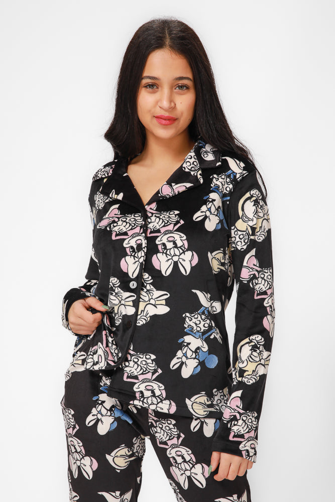 סט פיג’מה קטיפה MINNIE