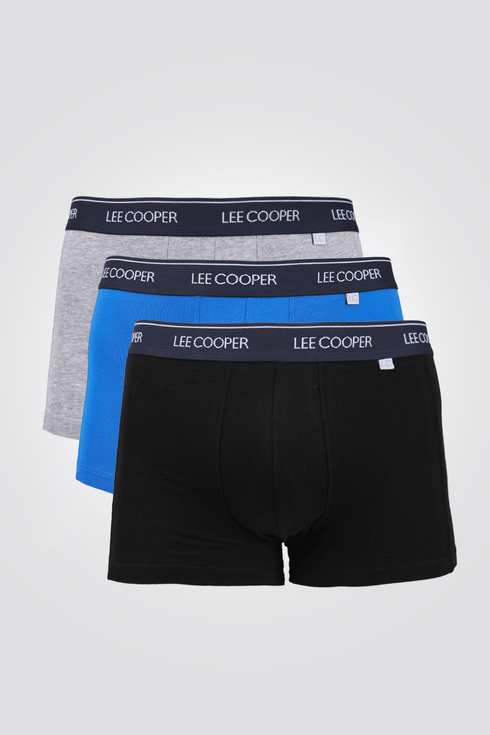 שלישיית בוקסרים שחור-רויאל-אפור - MASHBIR//365