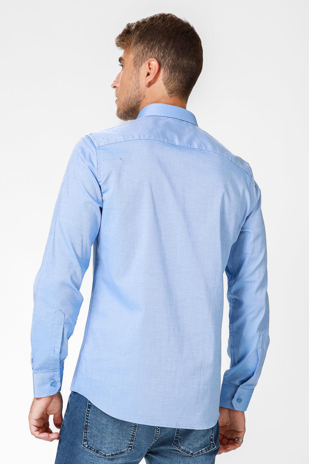 חולצה מכופתרת כחולה - MASHBIR//365