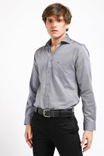 חולצה מכופתרת OXFORD אפורה - MASHBIR//365