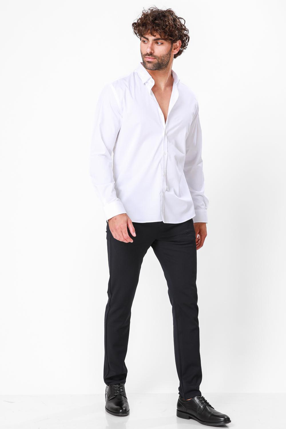 מכופתרת BAMBOO צבע לבן - MASHBIR//365