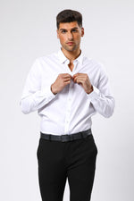 מכופתרת NON IRON בצבע לבן - MASHBIR//365