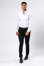 מכופתרת NON IRON בצבע לבן - MASHBIR//365