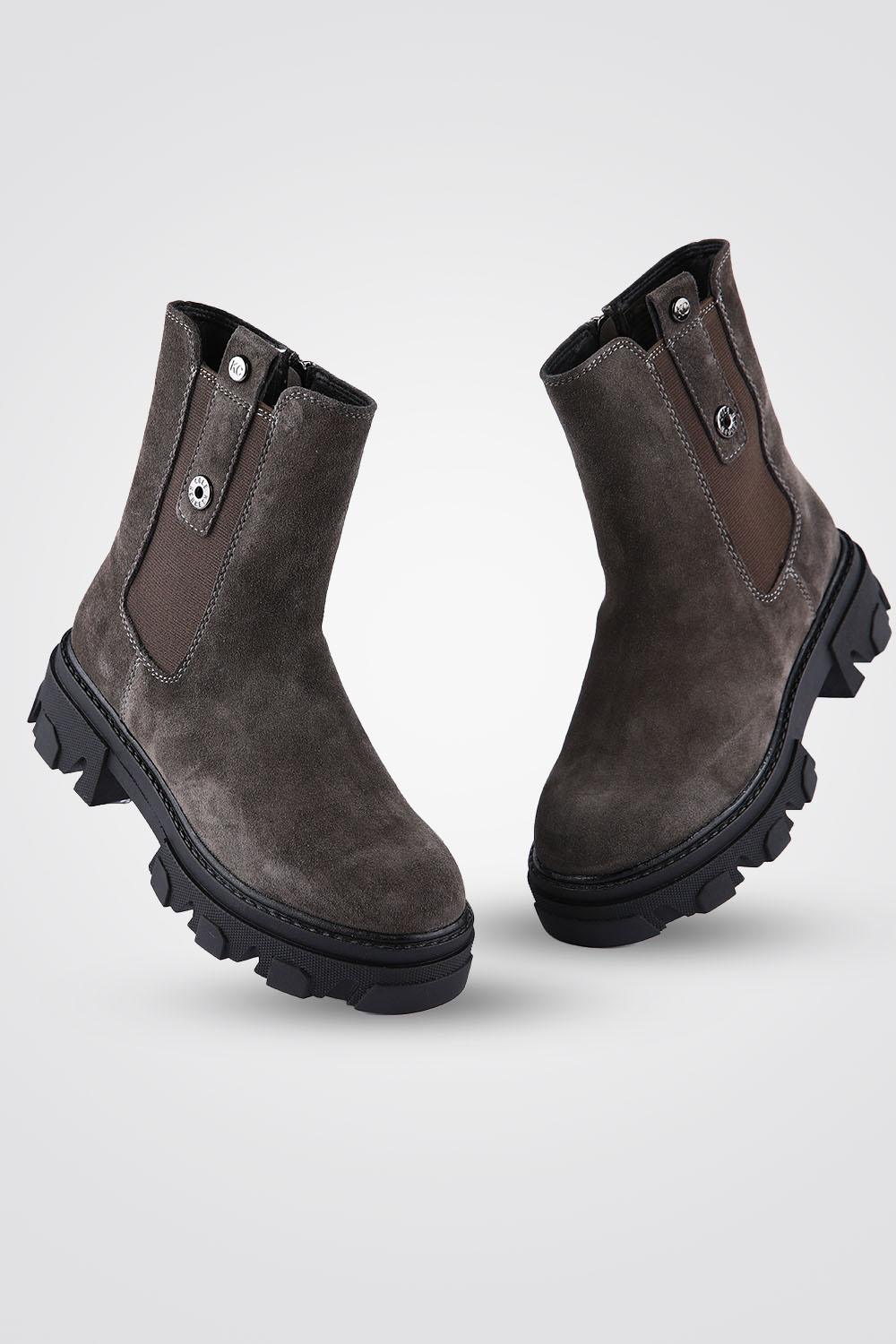 מגפוני עור זמש GRAY - MASHBIR//365