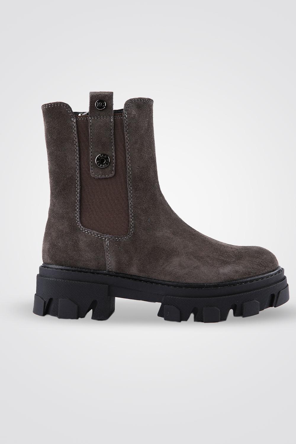 מגפוני עור זמש GRAY - MASHBIR//365