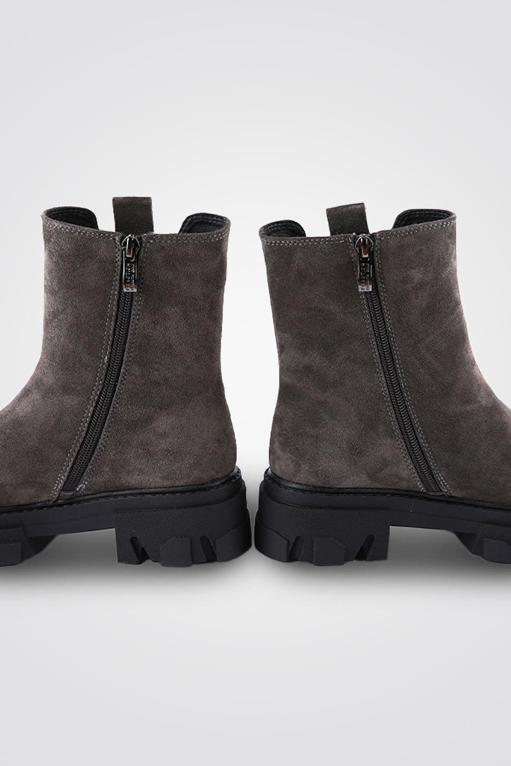 מגפוני עור זמש GRAY - MASHBIR//365