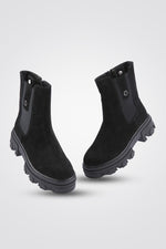 מגפוני עור זמש BLACK - MASHBIR//365