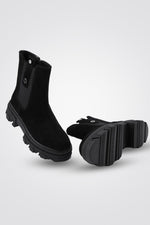 מגפוני עור זמש BLACK - MASHBIR//365