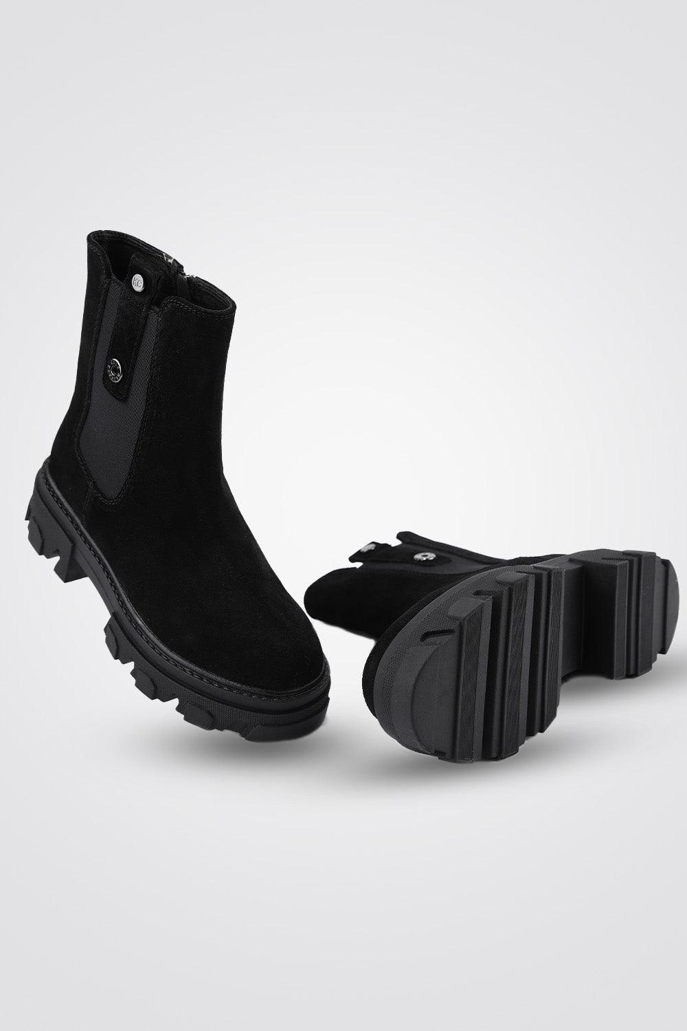 מגפוני עור זמש BLACK - MASHBIR//365