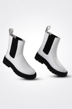 מגפוני עור WHITE - MASHBIR//365