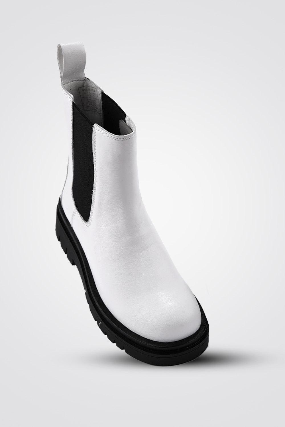 מגפוני עור WHITE - MASHBIR//365