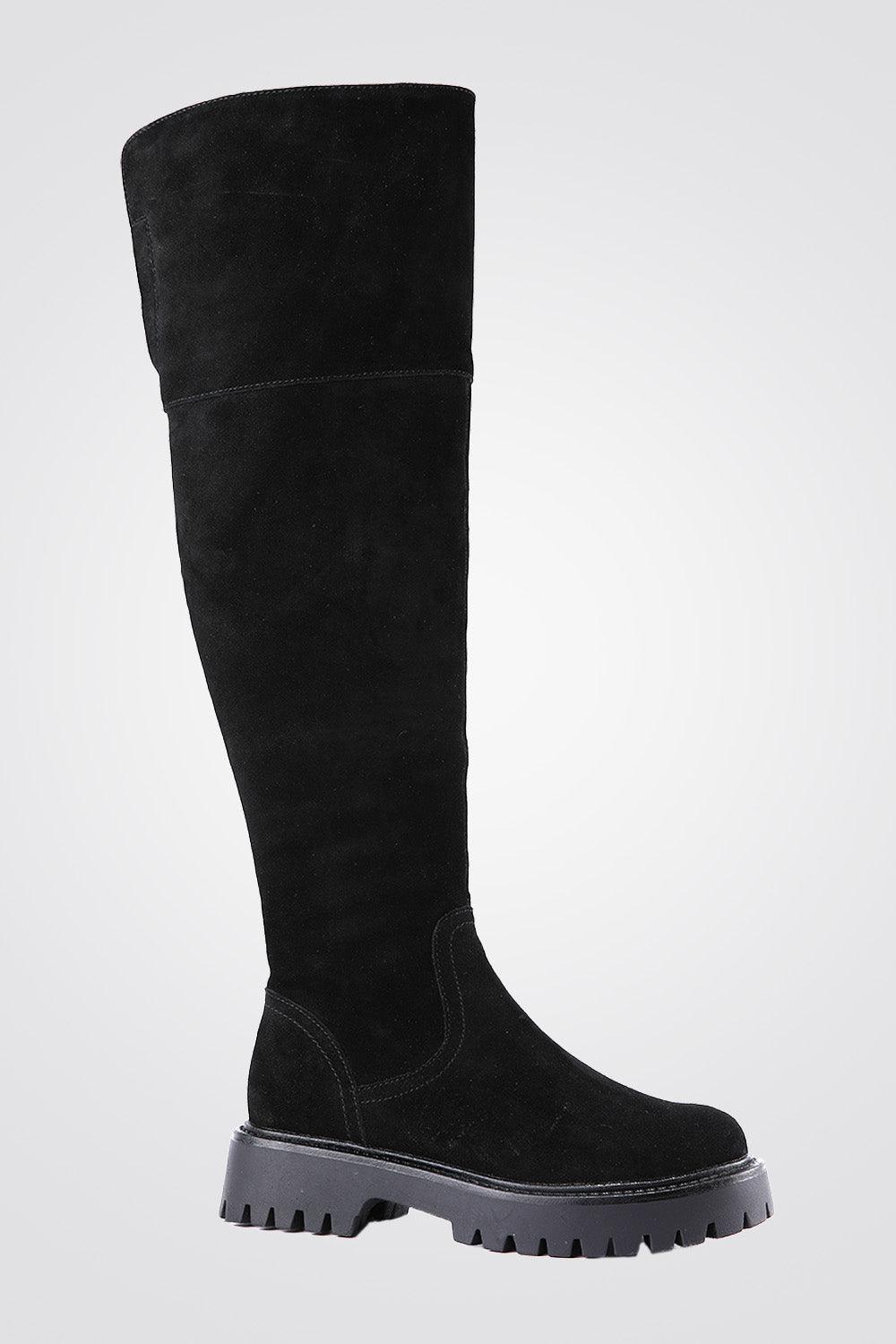 מגפי ברך זמש BLACK - MASHBIR//365