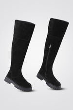 מגפי ברך זמש BLACK - MASHBIR//365