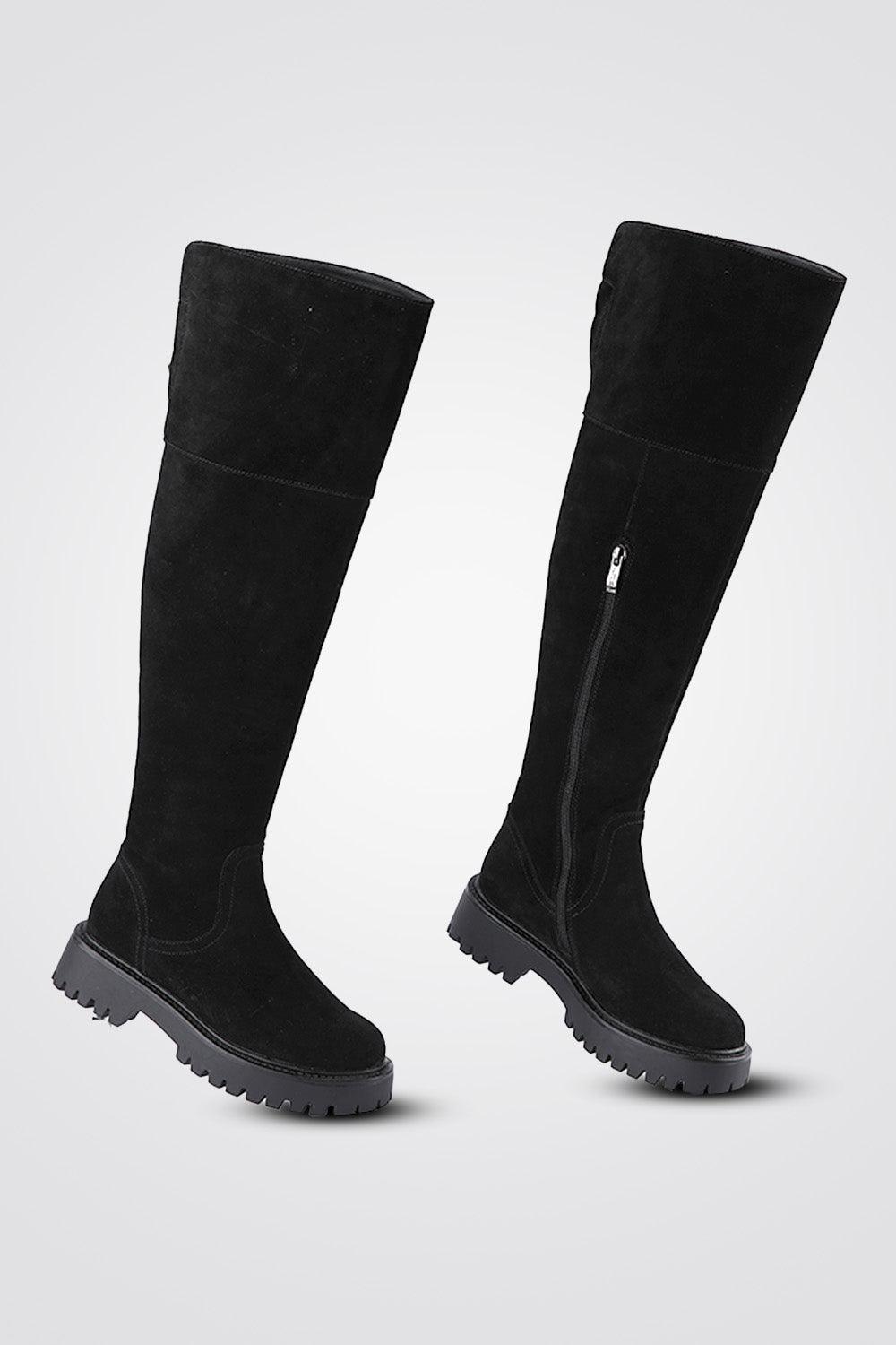 מגפי ברך זמש BLACK - MASHBIR//365