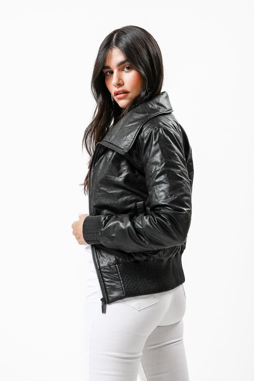 מעיל בומבר שחור - MASHBIR//365