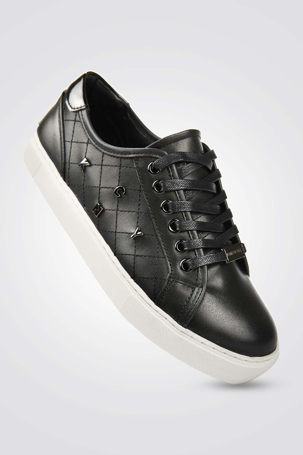 סניקרס עור לנשים Rivets שחור - MASHBIR//365