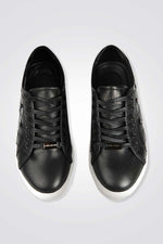 סניקרס עור לנשים Rivets שחור - MASHBIR//365