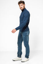 סריג PROMO MOCK צבע כחול - MASHBIR//365