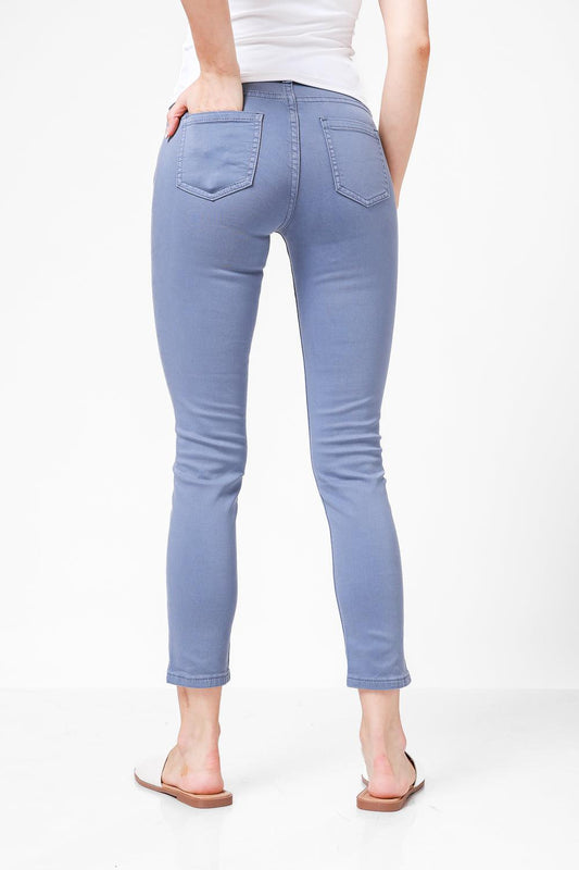 ג'ינס סקיני גזרה גבוהה STEEL BLUE - MASHBIR//365