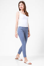 ג'ינס סקיני גזרה גבוהה STEEL BLUE - MASHBIR//365