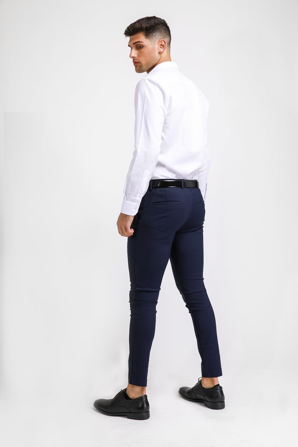 מכנסי SLIM מחוייטים נייבי - MASHBIR//365