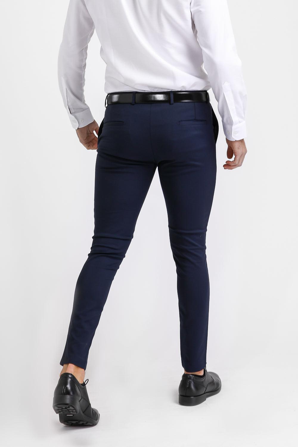 מכנסי SLIM מחוייטים נייבי - MASHBIR//365