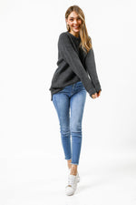 סריג CREW אפור - MASHBIR//365