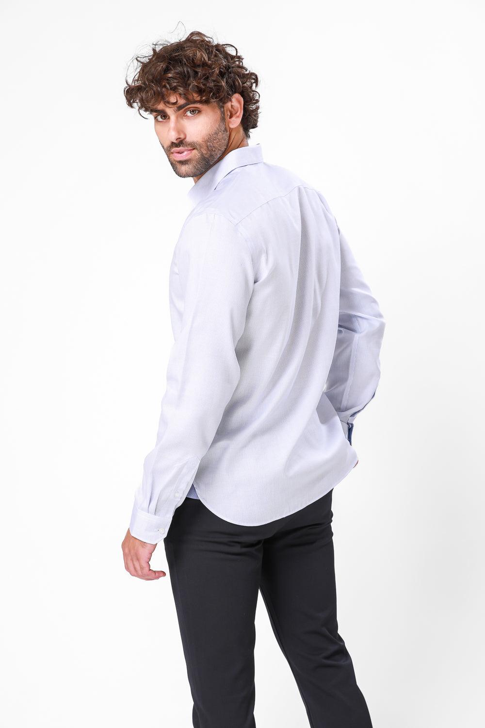 חולצה מכופתרת צבע לבן - MASHBIR//365