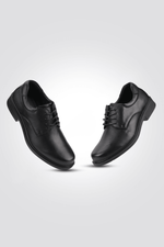 נעל עור אלגנטית לגבר בצבע שחור - MASHBIR//365