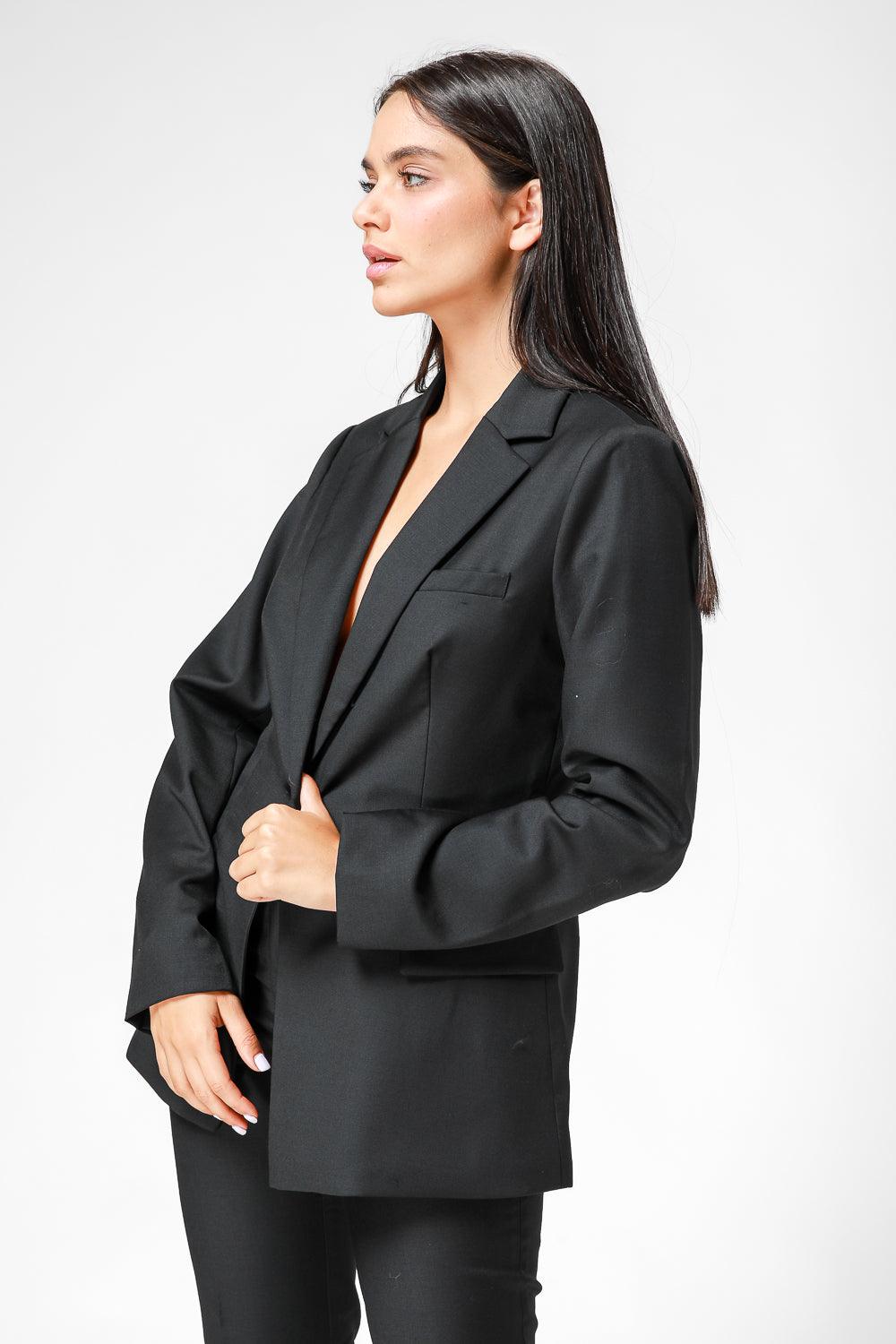 ג'קט קלאסי בצבע שחור - MASHBIR//365